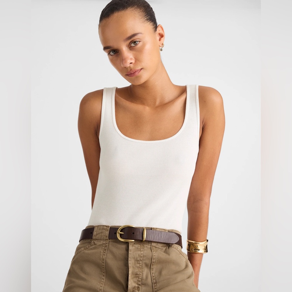 Madewell Ribbed Tank Top SZ L